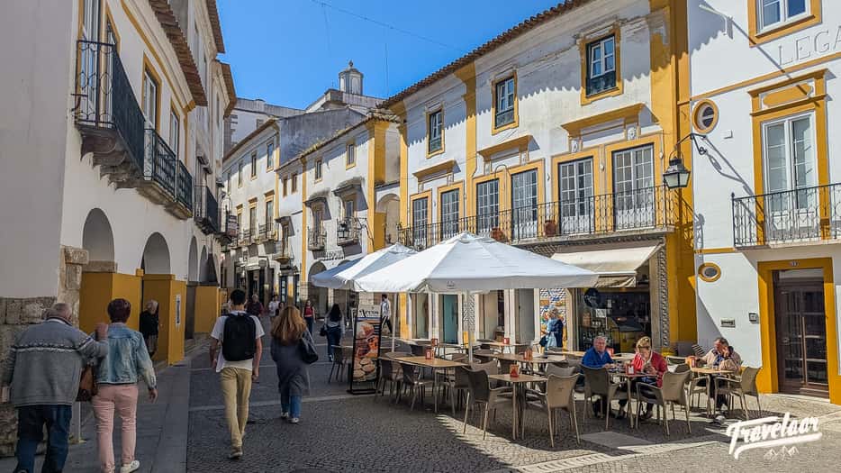 Centrum van Evora in Portugal