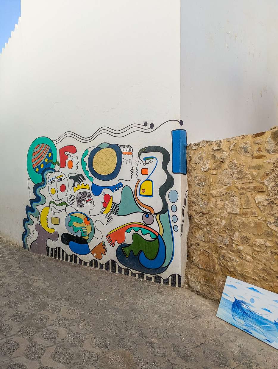 Street art in Asilah Marokko 