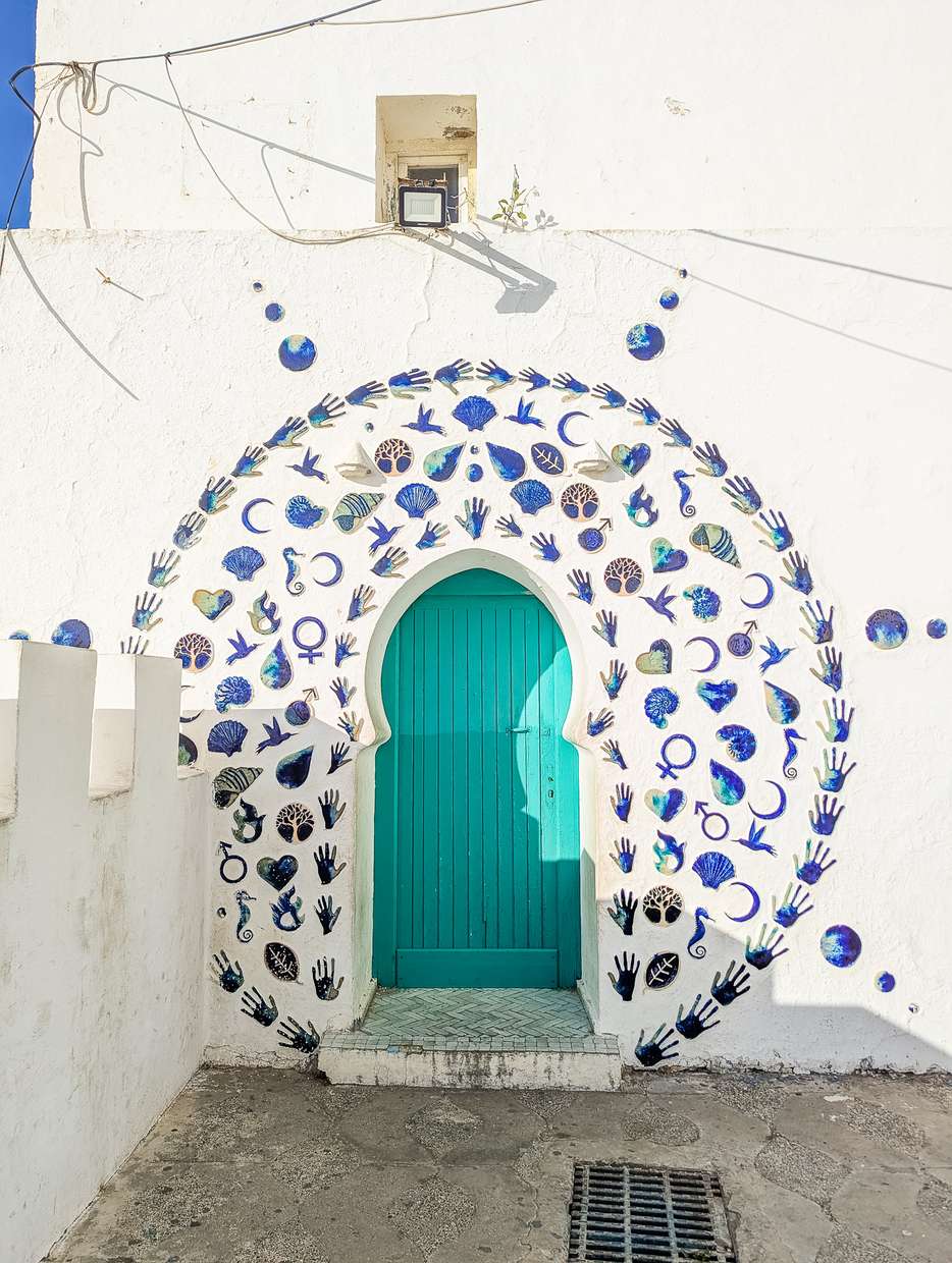 Deur in de medina van Asilah