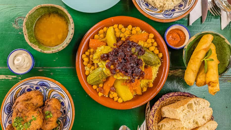 Eten in Fez bij Fondouk Bazaar