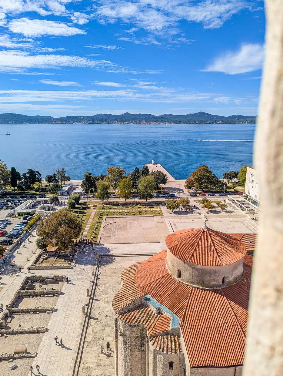 Uitzicht vanaf de Bell Tower in Zadar