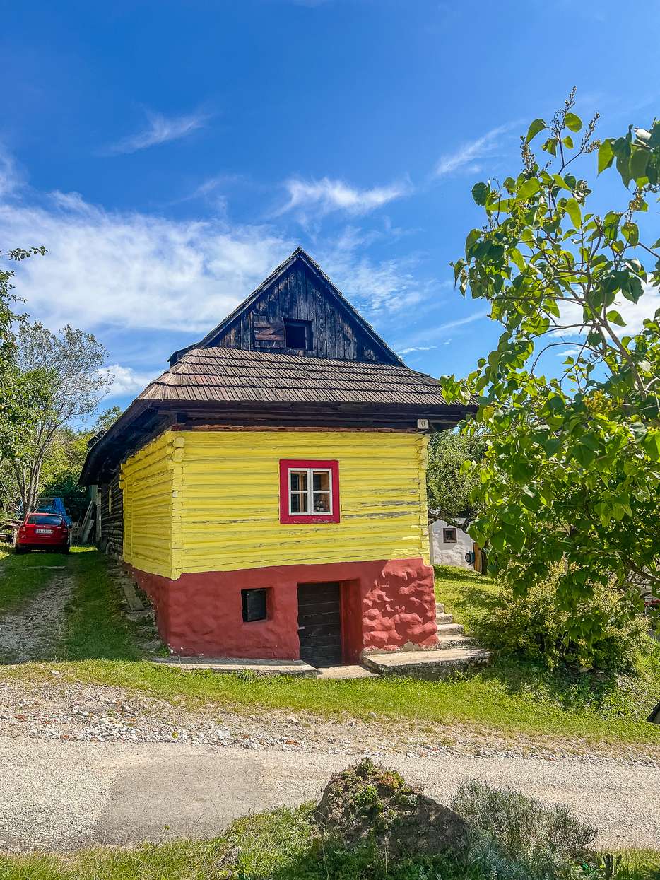 Houten middeleeuws huis