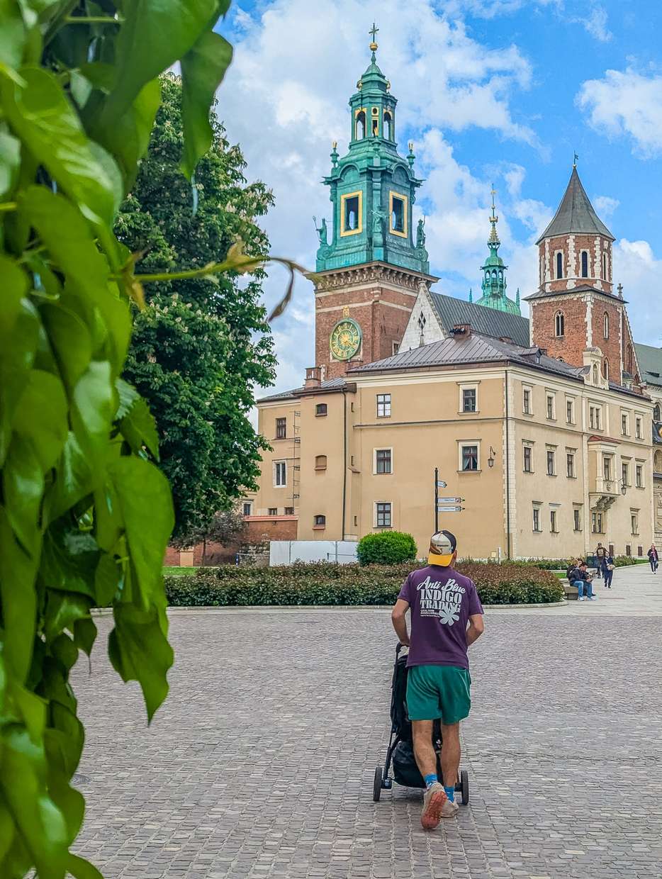 Wawel heuvel beklimmen in Krakau