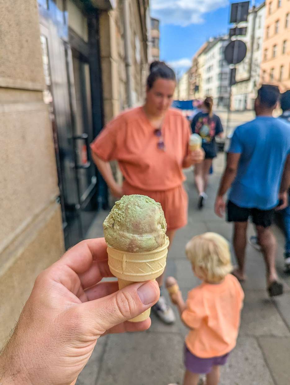 Lody na Starowiślnej Krakau
