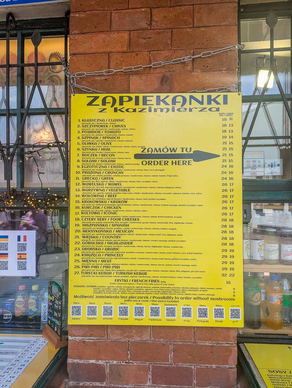zapiekanka eten op Plac Nowy in Krakau
