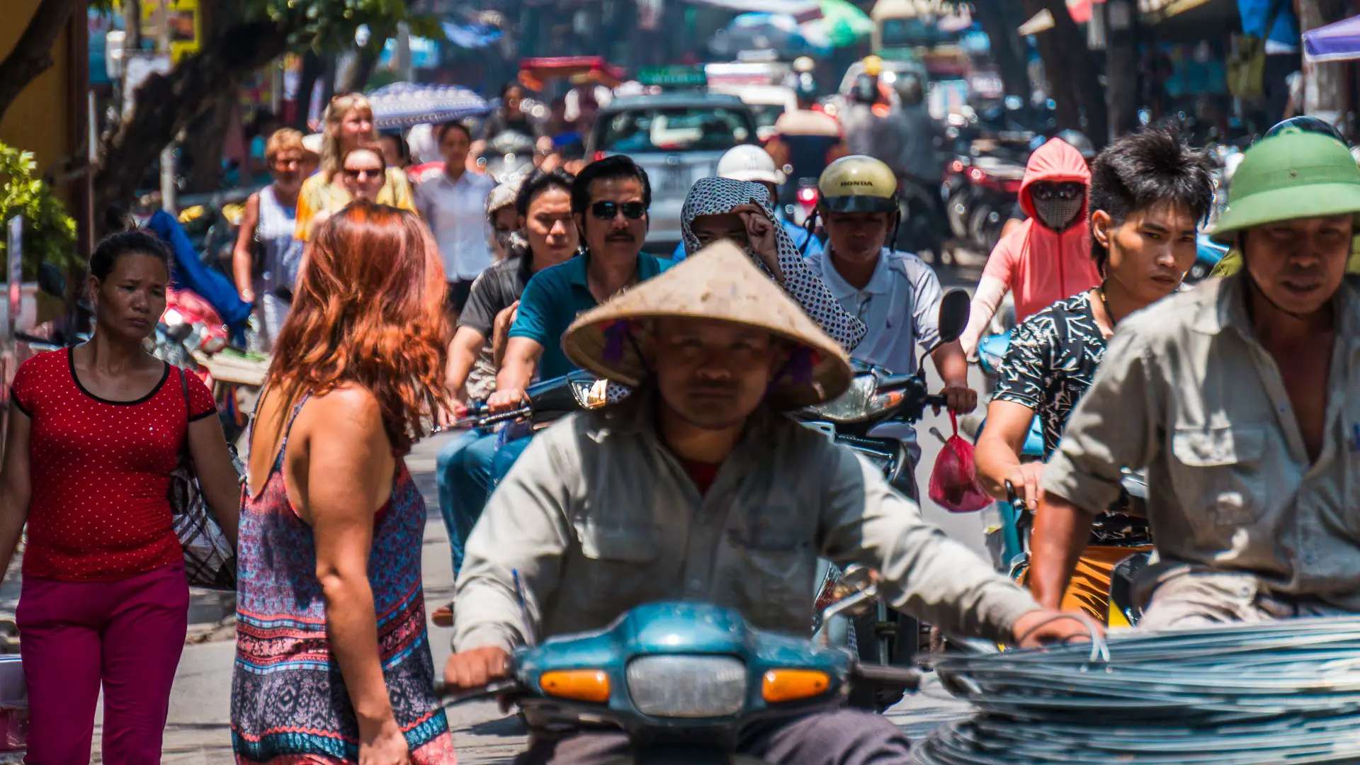Typisch Azië: Chaotisch verkeer