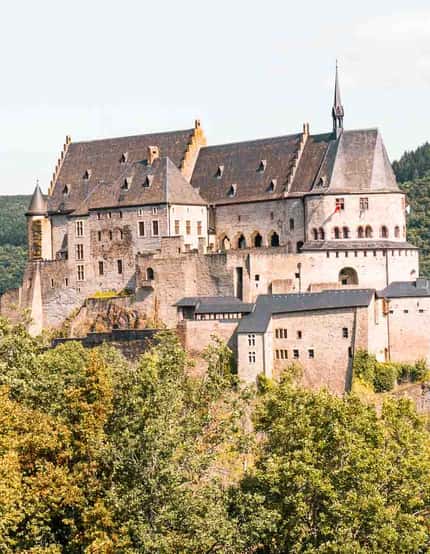 Kasteel van Vianden in Luxemburg