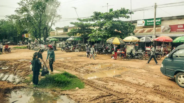 Route Cambodja Kampong Cham