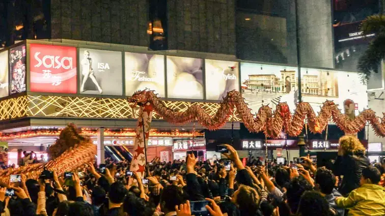 Chinees nieuwjaar Hong Kong