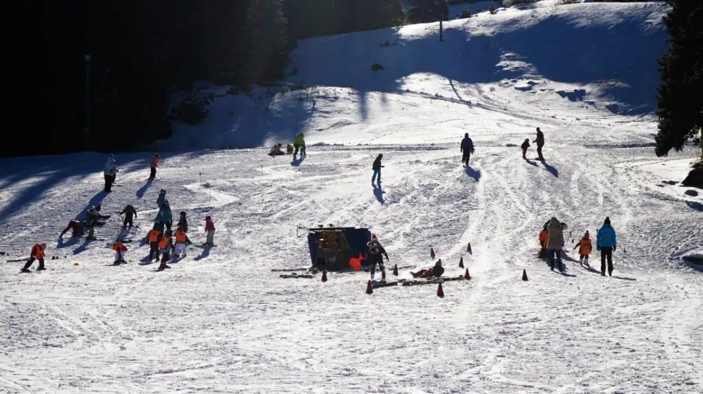 Wintersport in Bulgarije. Mount Vitosha, Sofia