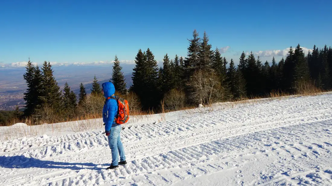 Wintersport in Bulgarije. Mount Vitosha, Sofia