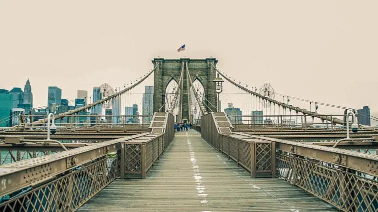 Brooklyn Bridge. Doen in New York