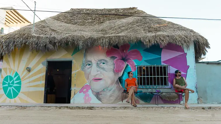 Street art Isla Holbox Mexico