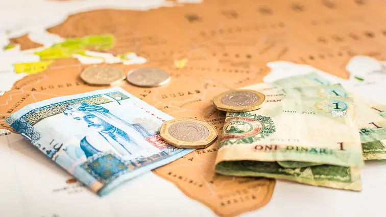 Valuta reizen naar Jordanië