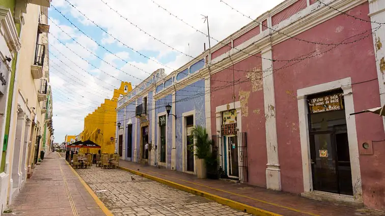 Kleurrijke straten Campeche Mexico