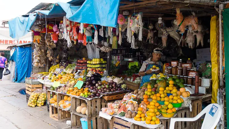 Lokale markt Campeche Mexico