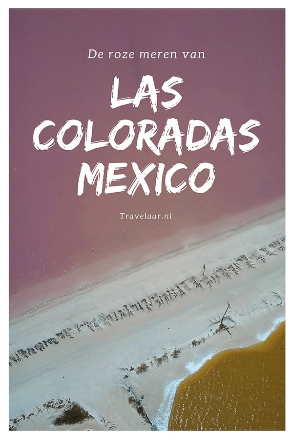 Roze meren van Las Coloradas Mexico