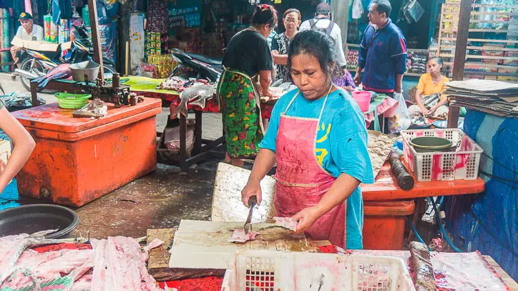 Typisch Azië: Lokale markt