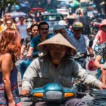 Typisch Azië: Chaotisch verkeer