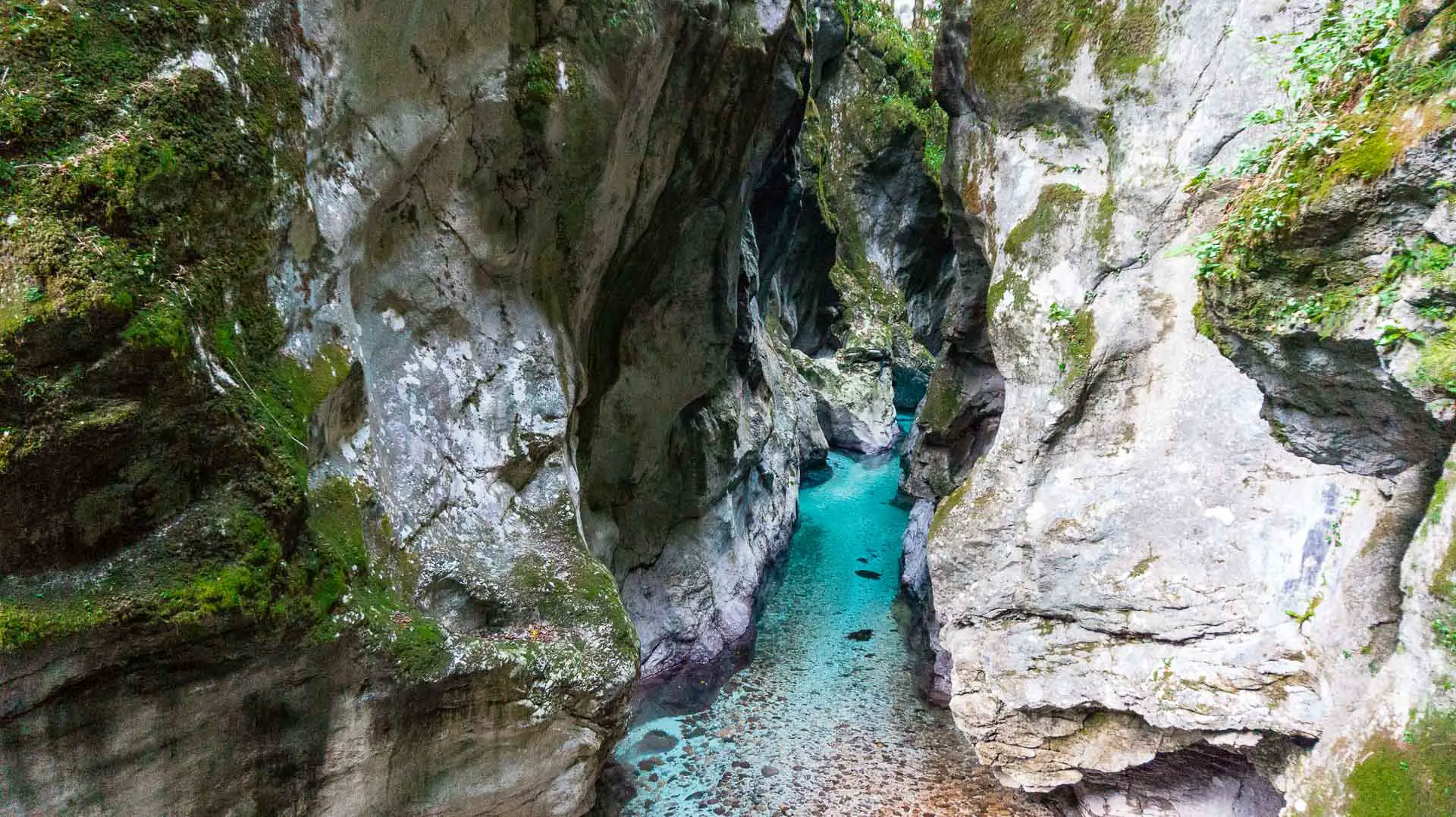 Tolmin kloof in Triglav Nationaal Park Slovenië