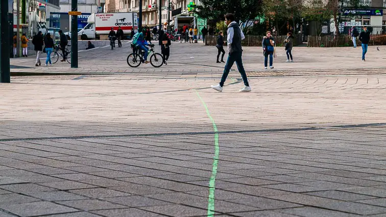 Groene lijn in Nantes