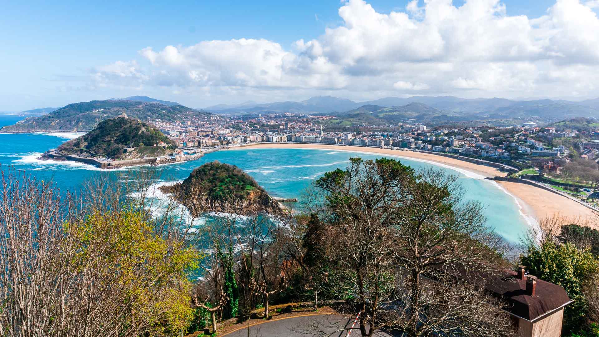 Uitzicht vanaf Monte Igueldo in San Sebastián