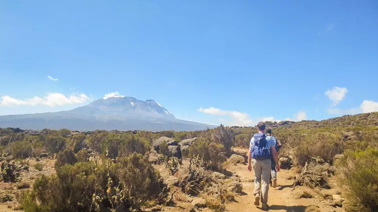 Hiken naar de Kilimanjaro