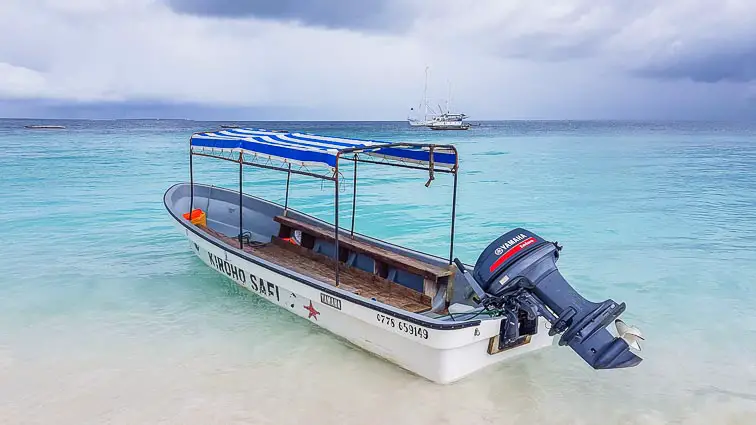 Boot naar Zanzibar