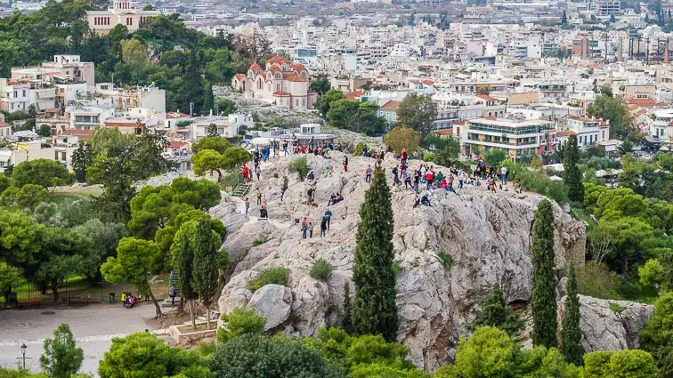 Areopagus heuvel Athene