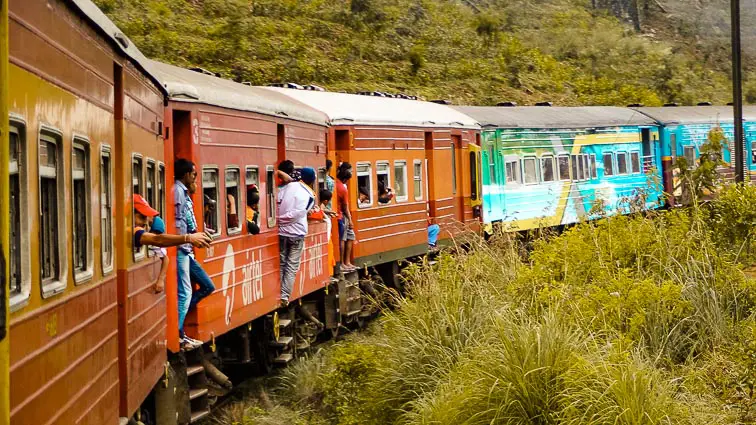 Reizen met de trein door sri Lanka