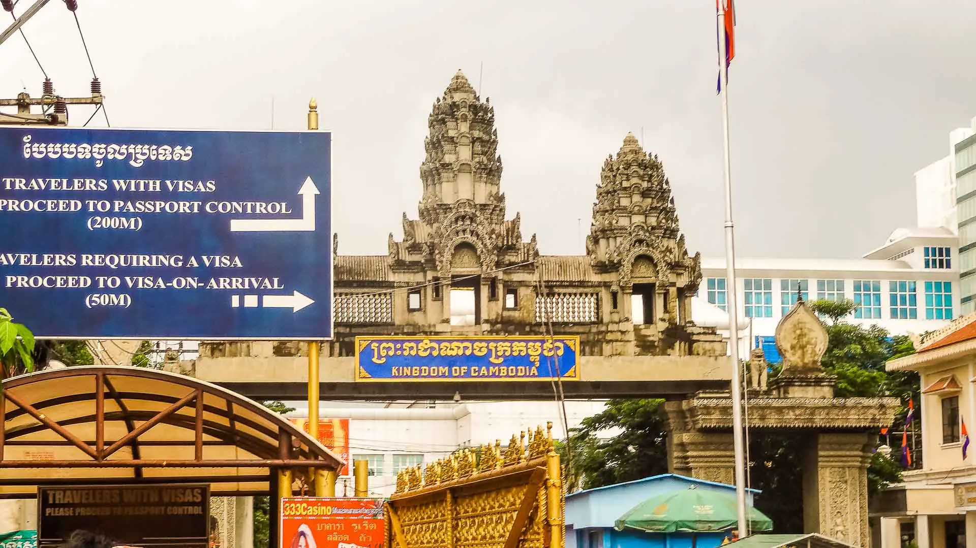 Grensovergang Thailand Cambodja