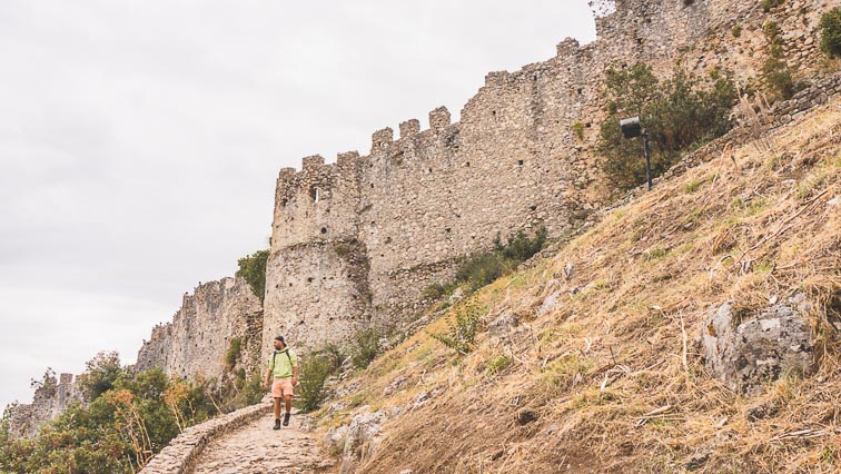 Het kasteel van Mystras