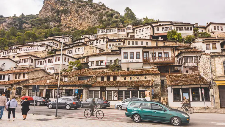 De stad van de Duizend ramen Berat Albanië