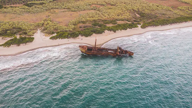 Dimitrios Shipwreck Peloponnesos Griekenland
