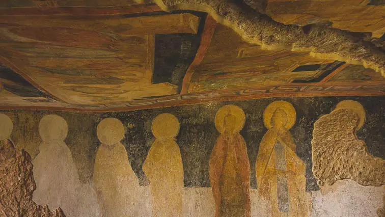 Muurschilderingen Ivanovo rotskerken