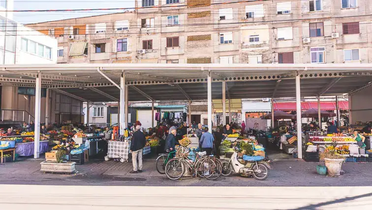 Bazaar van Shkoder Albanie