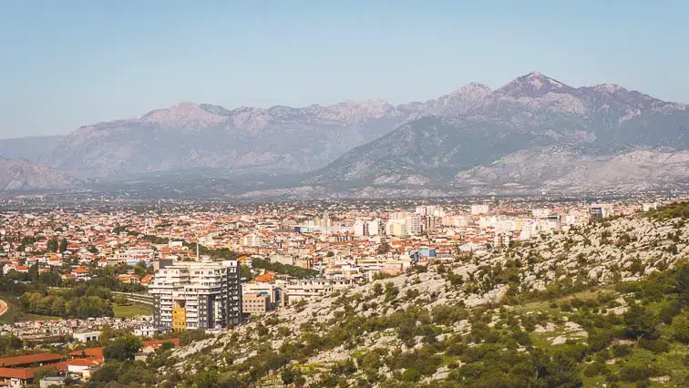 Shkodër in Albanië uitzicht