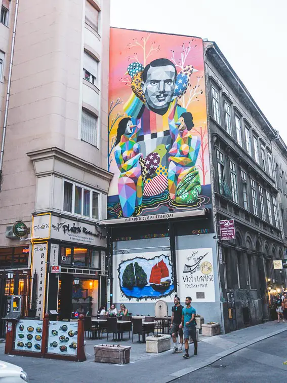 Street art Joodse Wijk Boedapest