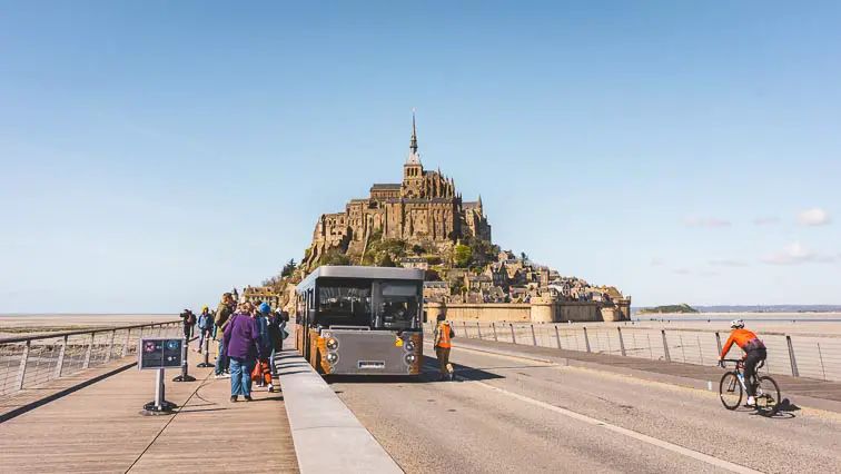 Shuttle bus naar Mont Saint-Michel