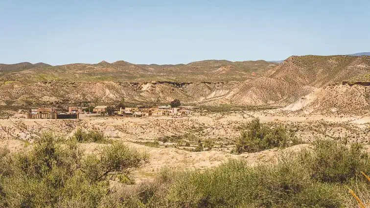 Tabernas woestijn in Andalusië Spanje