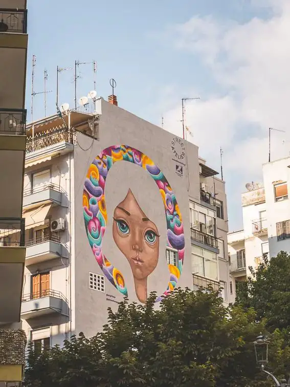 Street art in Thessaloniki - Roadtrip door Griekenland