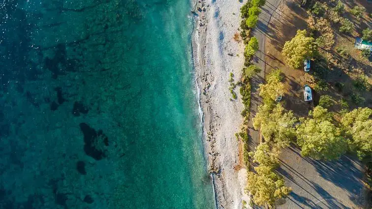 Wildkamperen in Griekenland: Ritsa Beach - Kardamyli, Peloponnesos