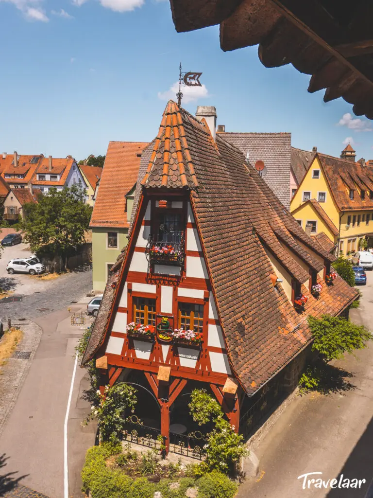 Uitzicht stadsmuur Rothenburg