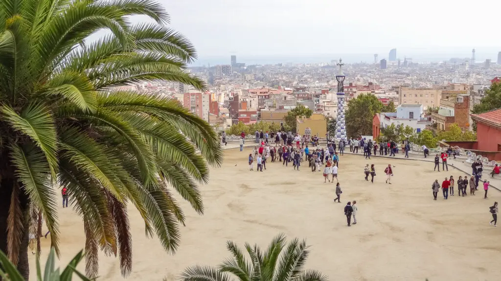 Uitzicht over Barcelona vanuit Park Guell